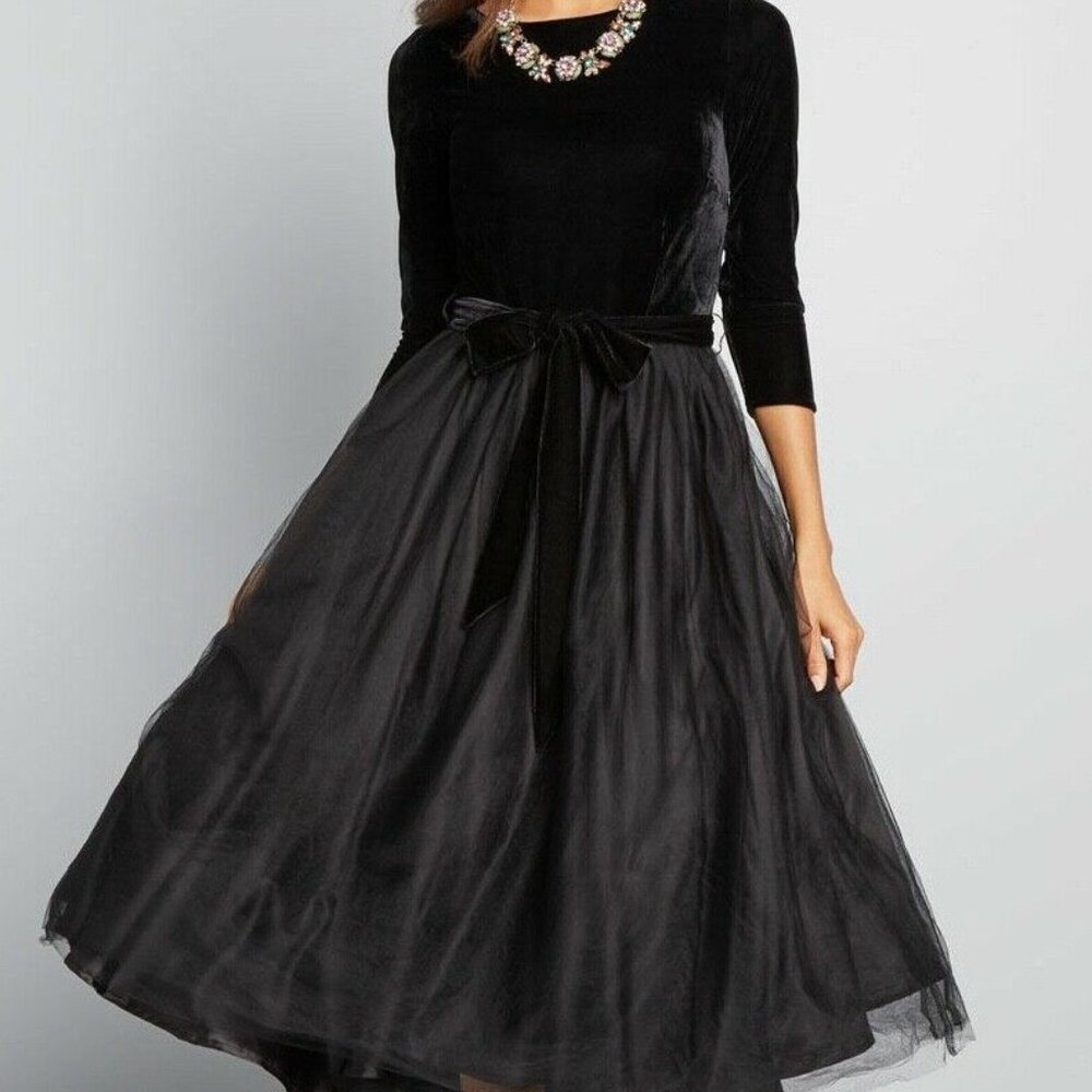 Collectif Gabrielle Doll Swing Dress US4  ModClod Go Vogued NWT Retro